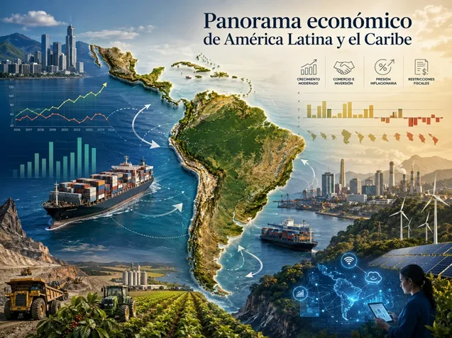 América Latina y el Caribe con menor crecimiento